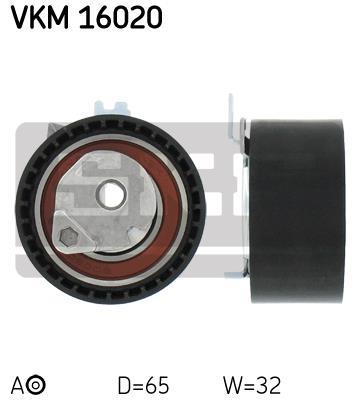 Galet tendeur de courroie de distribution (Galet tendeur de courroie crantée) SKF VKM 16020